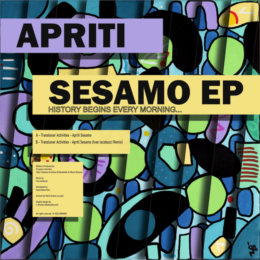 ( HBEM 003 ) TRANSLUNAR ACTIVITIES - Apriti Sesamo EP ( 12" vinyl ) History Begins Every Morning